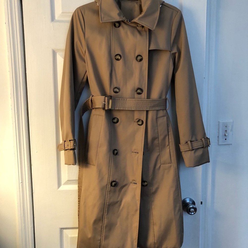 Calvin Klein trench coat.